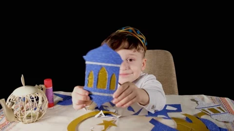 Muslim child Ramadan Stock Footage 172454874