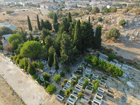 Muslim Graveyard in Turkey Stock Photos