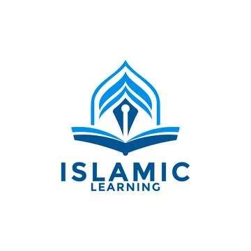 Muslim Learn logo, Islam learning logo template, Islamic Media Vector illus.. Stock Illustration