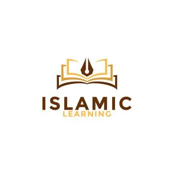 Muslim Learn logo, Islam learning logo template, Islamic Media Vector illus.. Stock Illustration