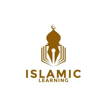 Muslim Learn logo, Islam learning logo template, Islamic Media Vector illus.. Stock Illustration