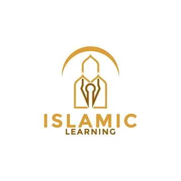 Muslim Learn logo, Islam learning logo template, Islamic Media Vector illus.. Illustrazione stock