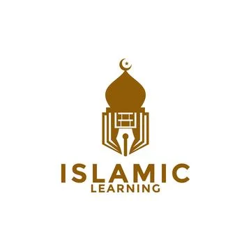 Muslim Learn logo, Islam learning logo template, Islamic Media Vector illus.. Stock Illustration