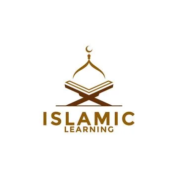 Muslim Learn logo, Islam learning logo template, Islamic Media Vector illus.. Stock Illustration