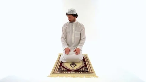 Muslim Arabian Man Performing the Taslim... | Stock Video | Pond5