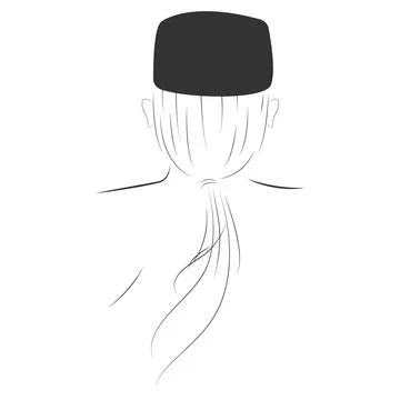 Muslim man vector element design Stock Illustration