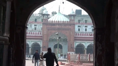 A muslim man walking Stock Footage 70044749