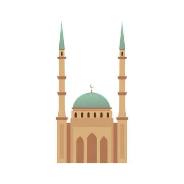 Muslim mosque vector illustration Stock Illustration
