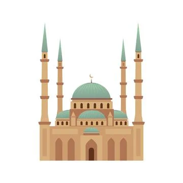Muslim mosque vector illustration Illustrazione stock