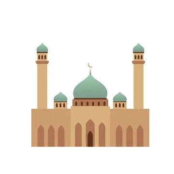 Muslim mosque vector illustration Illustrazione stock