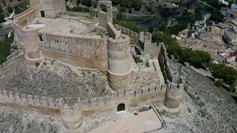 Muslim origin Biar Castle, Spain. Stock Footage 282623881