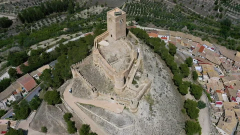 Muslim origin Biar Castle, Spain. Stock Footage 282623958