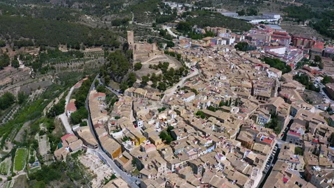 Muslim origin Biar Castle, Spain. Stock Footage 282624674