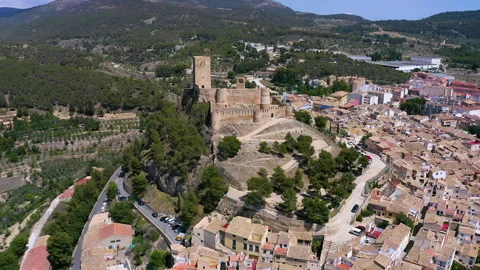 Muslim origin Biar Castle, Spain. Stock Footage 282624717
