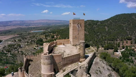 Muslim origin Biar Castle, Spain. Stock Footage 282624976