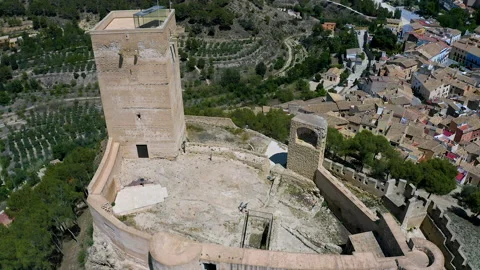 Muslim origin Biar Castle, Spain. Stock Footage 282625237