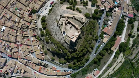 Muslim origin Biar Castle, Spain. Stock Footage 282625342
