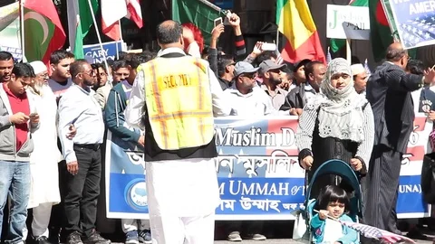 Muslim Parade Stock Footage 71987557