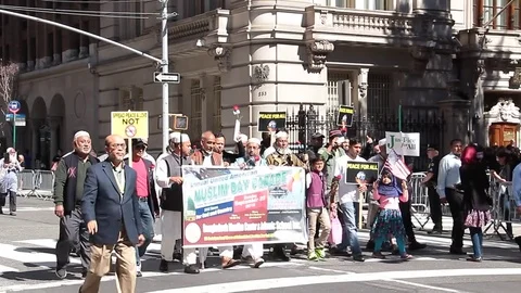 Muslim Parade Stock Footage 71987576