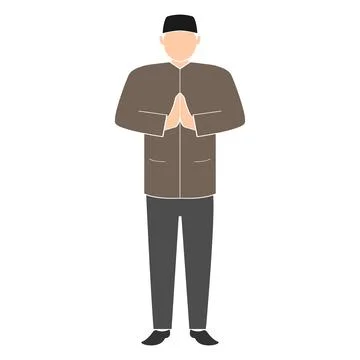 The muslim people vector design Stock Illustration