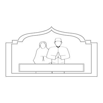 The muslim people vector design Stock-Illustration