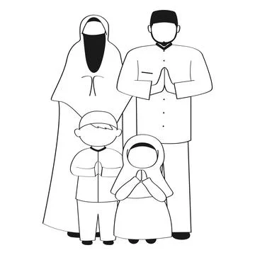 The muslim people vector design Stock Illustration