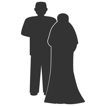 The muslim people vector design Stock Illustration