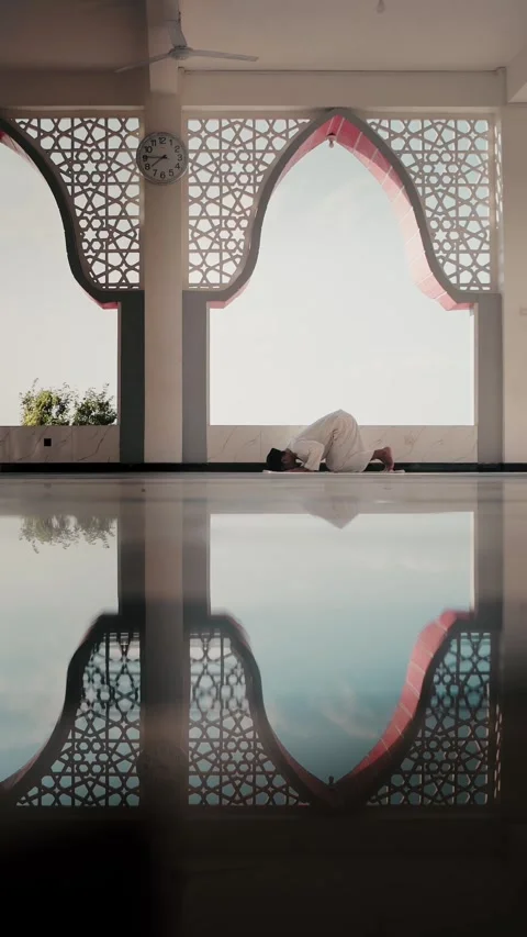 Muslim pray at Mosque Stock Footage 331498230