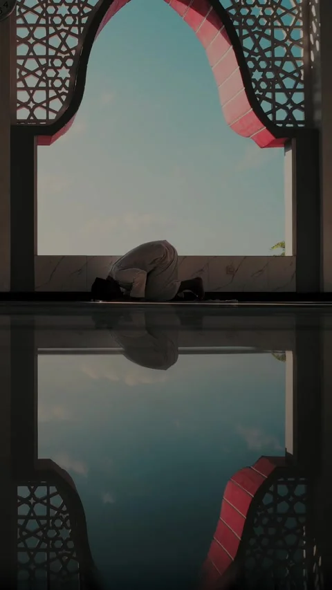 Muslim pray at Mosque Stock Footage 331498237