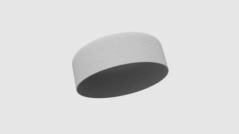 Muslim Prayer Cap Rotating on a Transparent Background. Seamless Loop. 4K Video stock 333181470