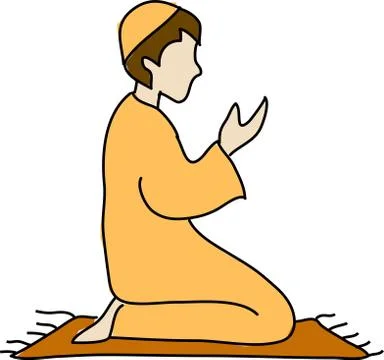 Muslim prayer Stock Illustration