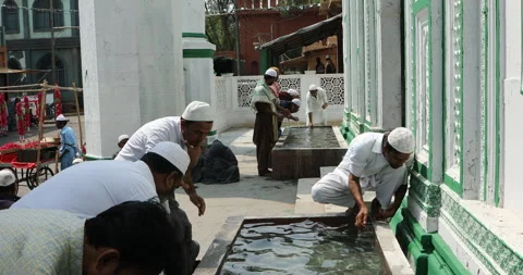Muslim Prayer in an Islamic Mosque Stock Footage 317591543