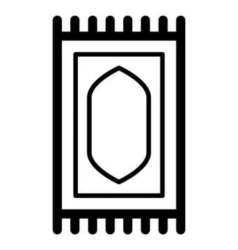 Muslim Prayer Mat Stock Illustration