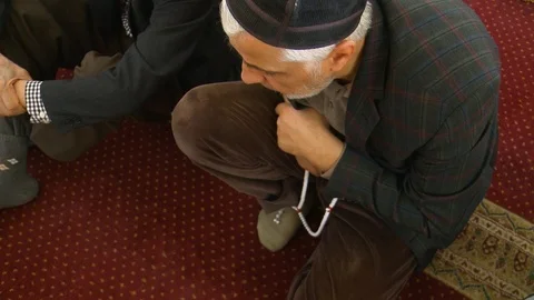 Muslim prayer in the mosque Video stock 122064151