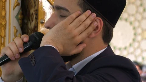 Muslim prayer in the mosque Video stock 122068766