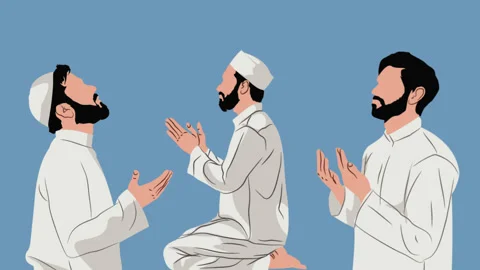 Muslim Praying Stock Footage 329776791