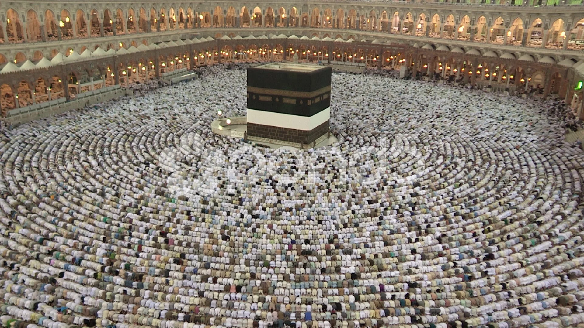 Muslim Praying Masjidil Haram in Mecca C... | Stock Video | Pond5