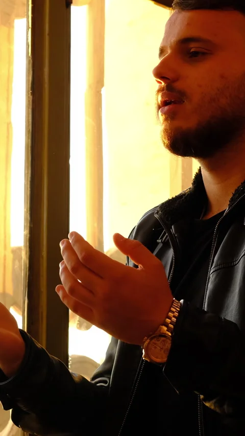 Muslim Praying in Mosque Stock Footage 296602727