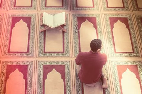 Muslim praying Stock Photos