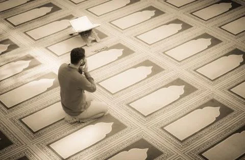 Muslim praying Stock Photos