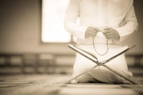 Muslim praying Stock Photos