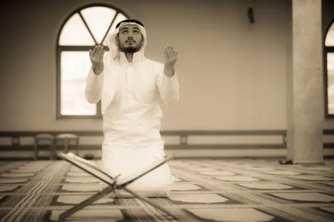 Muslim praying Stock Photos