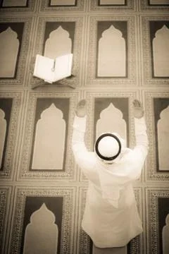 Muslim praying Stock Photos
