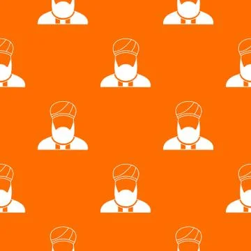 Muslim preacher pattern seamless Stock Illustration