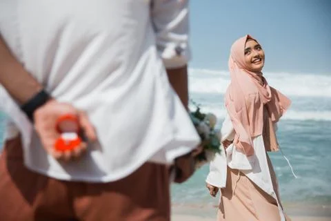 Muslim proposal concept Stock Photos