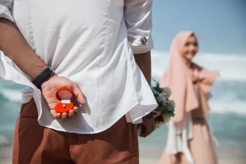 Muslim proposal concept Stock Photos
