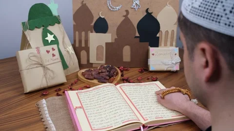 Muslim Quran Ramadan Vídeo Stock 265464122