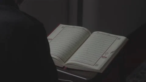 Muslim is reading Quran Stock Footage 145979668