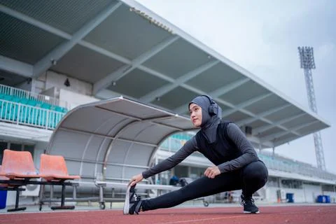 Muslim run Stock Photos