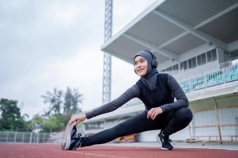Muslim run Stock Photos